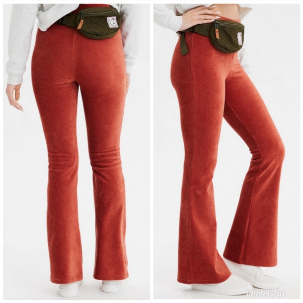 AE corduroy flare leggings